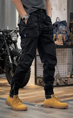 Callum Men's Stretch Cargo Trousers – Spandex Flex Fit with Utility Pockets