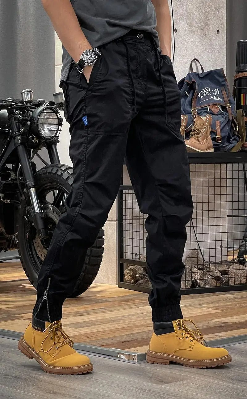 Callum Men's Stretch Cargo Trousers – Spandex Flex Fit with Utility Pockets