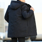 Arthur Men's Winter Jacket – Waterproof Long Hooded Insulated Parka