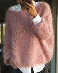Florence Women's Knit Jumper – Soft Crew Neck Everyday Casual Sweater