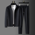 Benjamin Men's Tracksuit Set – Zip Jacket & Tapered Joggers Smart Casual Co-Ord
