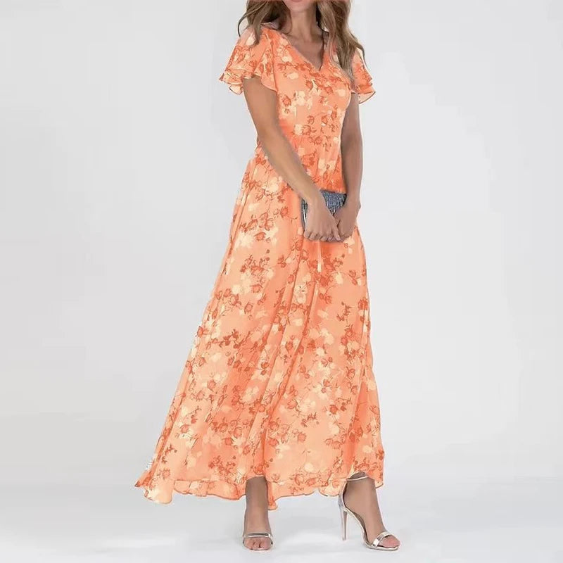 Agreta Women's Fitted Midi Dress – Elegant Woven Fabric & Timeless Silhouette