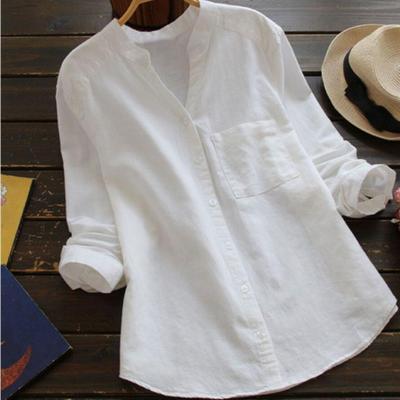 Eliza Women's Linen Cotton Shirt – Relaxed Fit Casual Button Up Blouse
