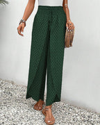 Adeline Women's Wide Leg Trousers – High Waisted Smart Casual Palazzo Trousers