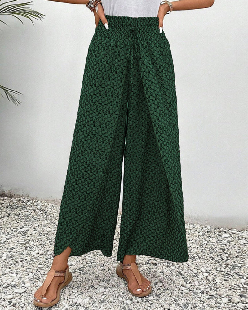 Adeline Women's Wide Leg Trousers – High Waisted Smart Casual Palazzo Trousers