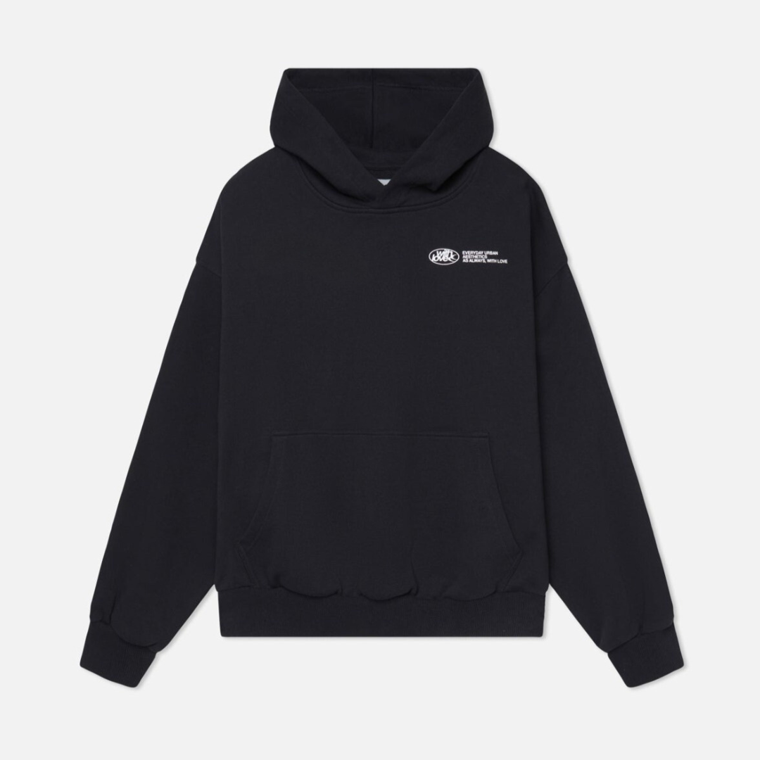 Adele Women's Cotton Hoodie – Minimalist Pullover Kangaroo Pocket Casual Sweatshirt