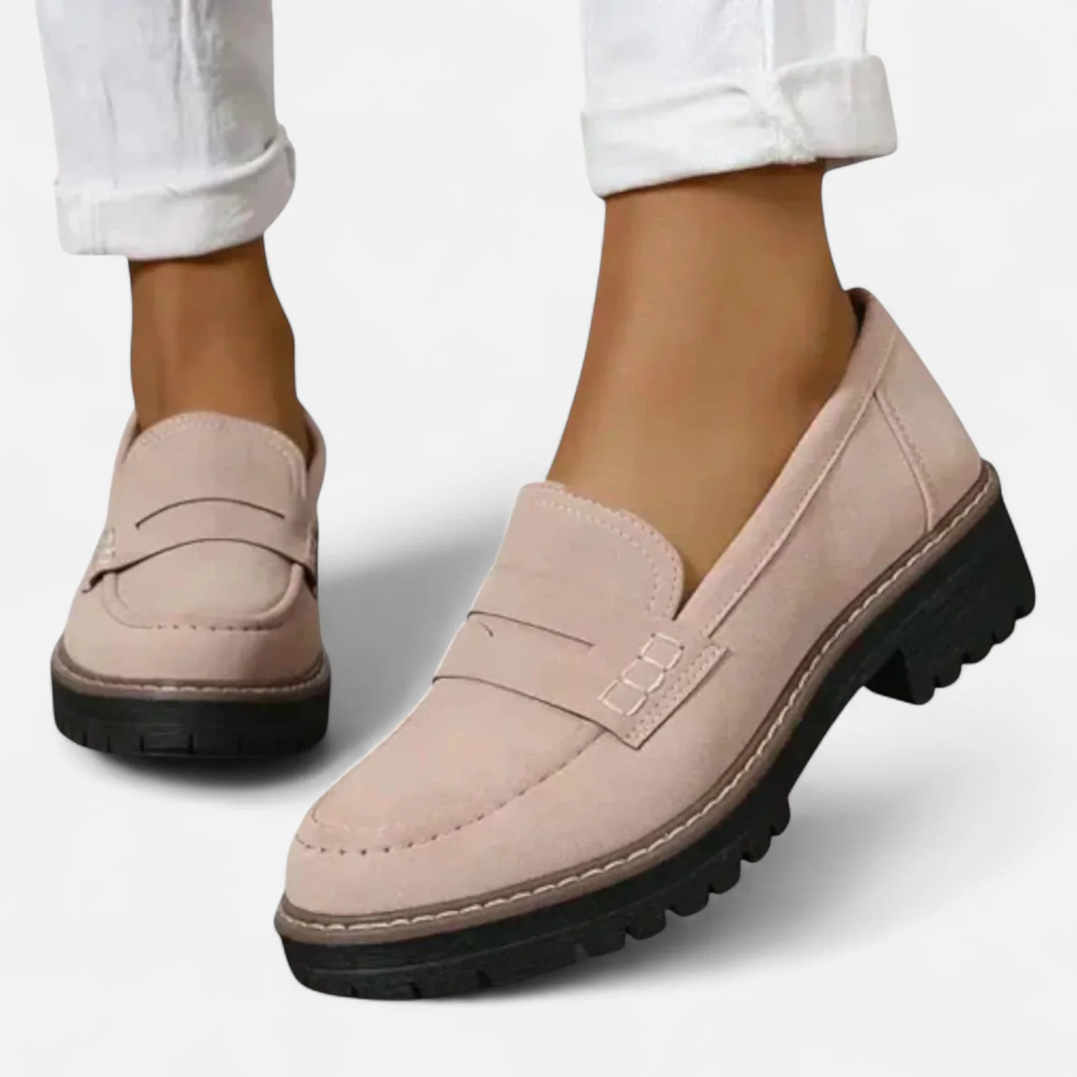 Louisa Women's Comfort Loafers – Arch Support Slip On Casual Walking Shoes