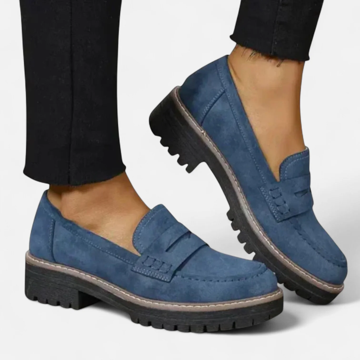 Louisa Women's Comfort Loafers – Arch Support Slip On Casual Walking Shoes