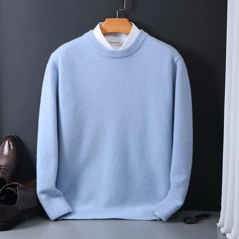 Arthur Men's Cashmere Jumper – Crew Neck Regular Fit Luxury Knit Sweater