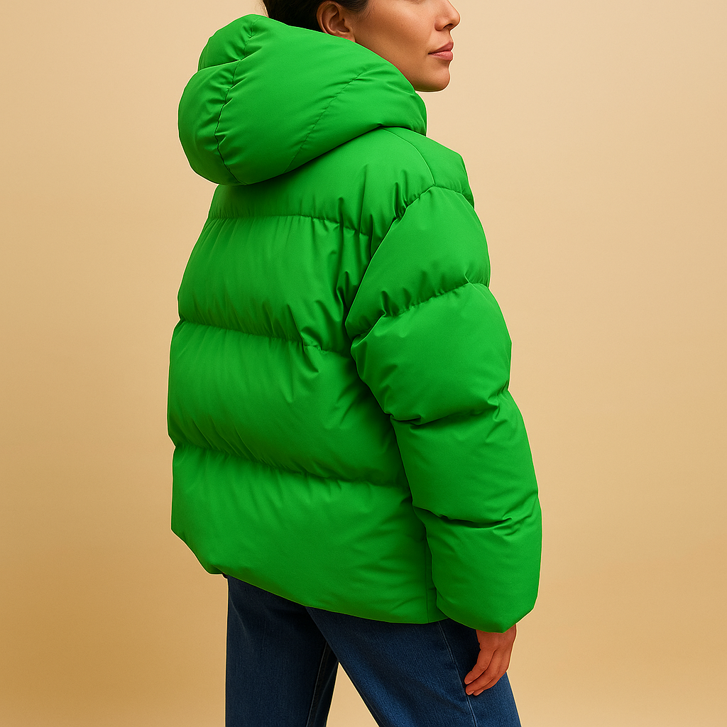Marisol Women's Oversized Quilted Jacket – Water-Repellent Hooded Winter Coat