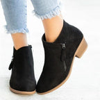 Caroline Women's Leather Ankle Boots – Arch Support Comfort Walking Boots