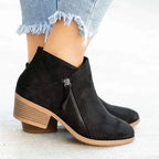 Caroline Women's Leather Ankle Boots – Arch Support Comfort Walking Boots