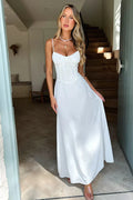 Beatrice Women's Lace Maxi Dress – Backless A-Line Elegant Occasion Dress