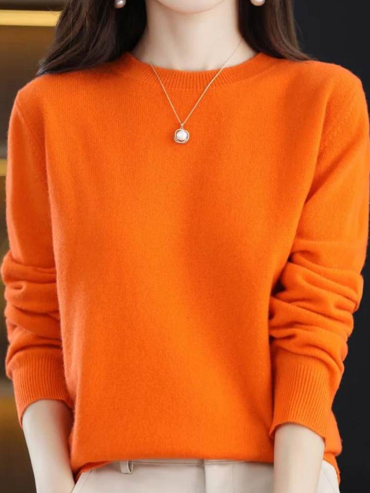 Odette Women's Knitted Jumper – Soft Fitted Knit with Elegant Everyday Style