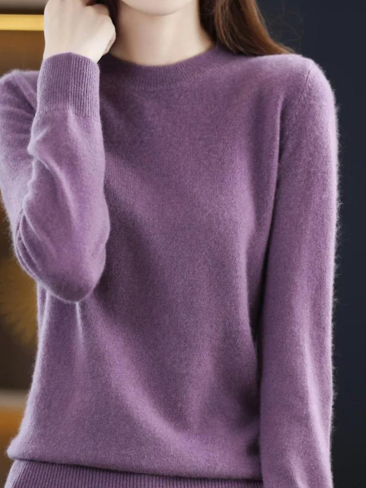 Odette Women's Knitted Jumper – Soft Fitted Knit with Elegant Everyday Style