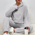 Madison Women's Fleece Lounge Set – Hooded Top & Relaxed Winter Pyjama Set