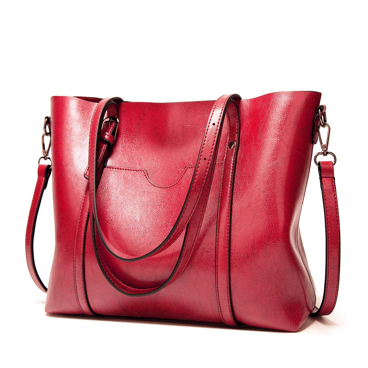 Eleanor Women's Leather Tote Bag – Large Work Handbag for Laptop & Everyday Essentials