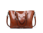 Eleanor Women's Leather Tote Bag – Large Work Handbag for Laptop & Everyday Essentials