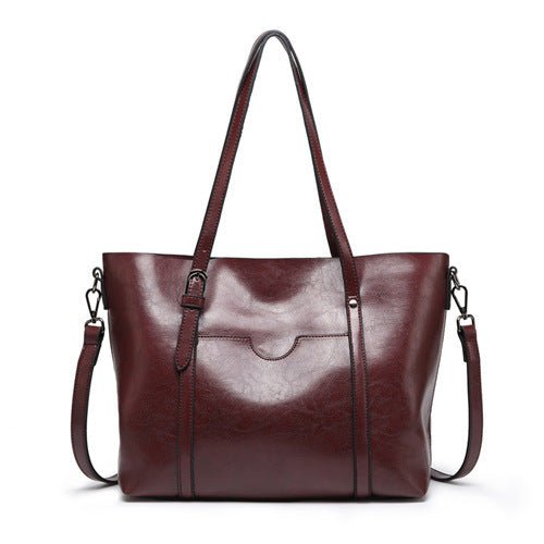 Eleanor Women's Leather Tote Bag – Large Work Handbag for Laptop & Everyday Essentials