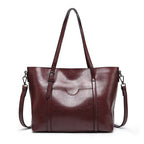 Eleanor Women's Leather Tote Bag – Large Work Handbag for Laptop & Everyday Essentials