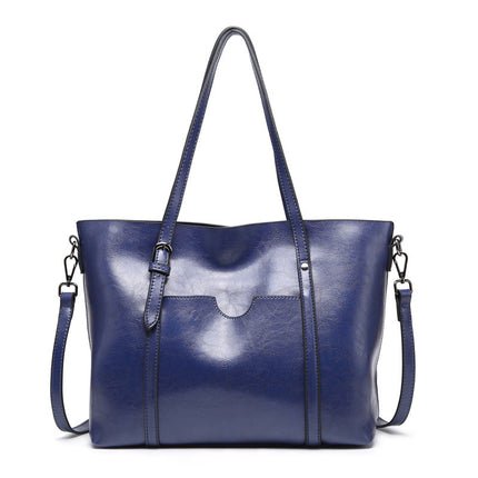 Eleanor Women's Leather Tote Bag – Large Work Handbag for Laptop & Everyday Essentials
