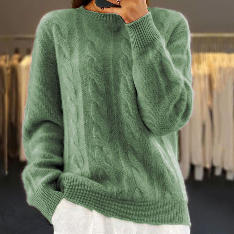 Gwendolyn Women's Wool Jumper – Soft Premium Knit Elegant Winter Sweater
