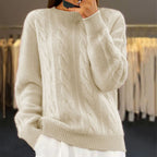 Gwendolyn Women's Wool Jumper – Soft Premium Knit Elegant Winter Sweater