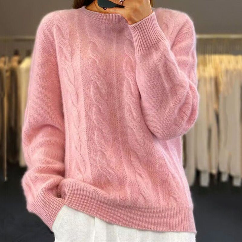 Gwendolyn Women's Wool Jumper – Soft Premium Knit Elegant Winter Sweater