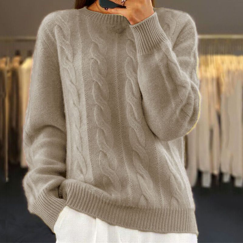 Gwendolyn Women's Wool Jumper – Soft Premium Knit Elegant Winter Sweater