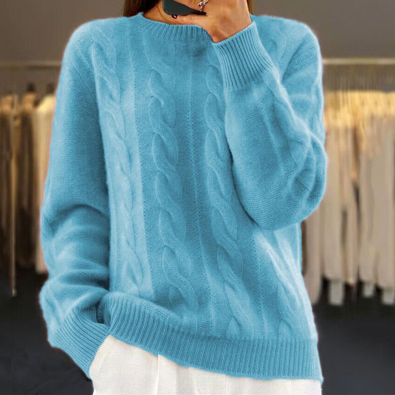 Gwendolyn Women's Wool Jumper – Soft Premium Knit Elegant Winter Sweater