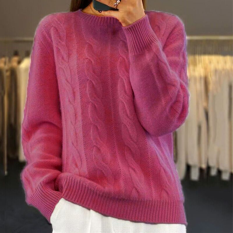 Gwendolyn Women's Wool Jumper – Soft Premium Knit Elegant Winter Sweater