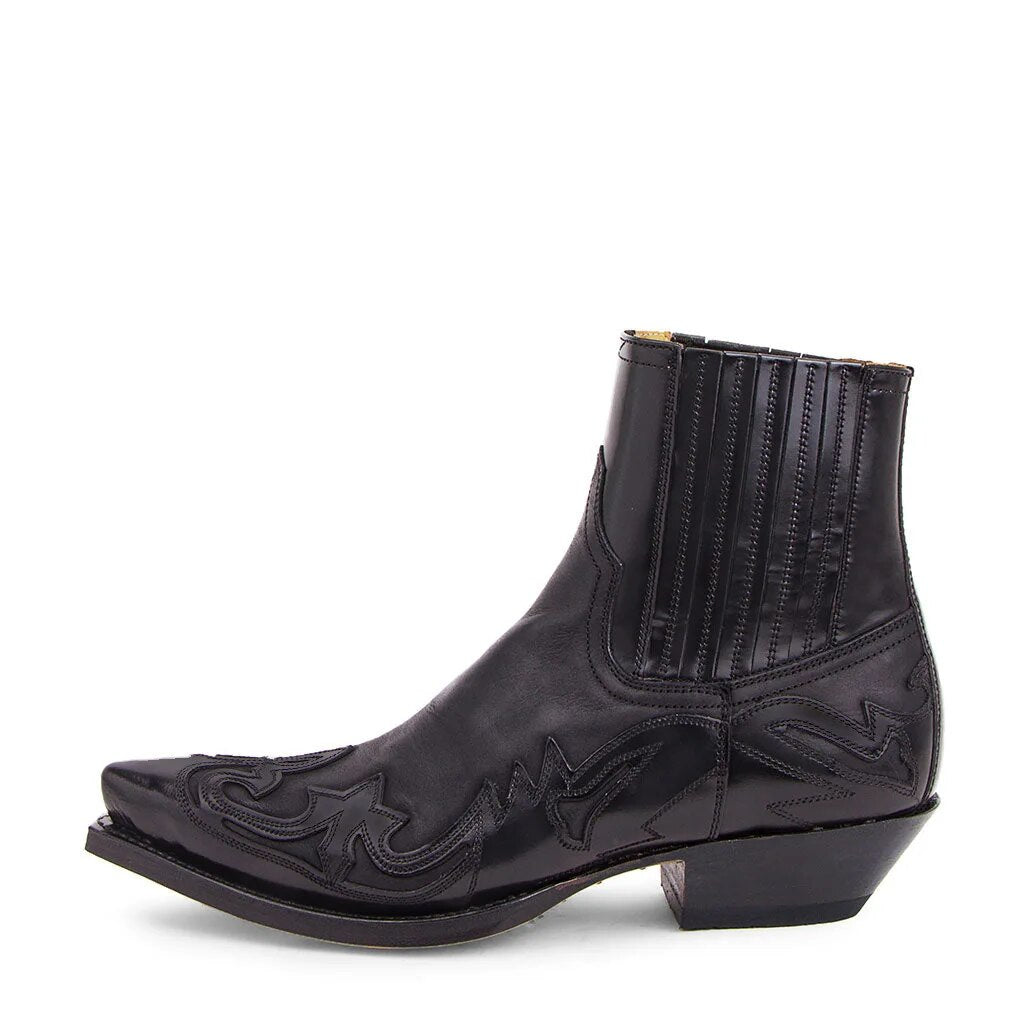 Scarlett Unisex Cowboy Boots – Genuine Leather Embroidered Western Ankle Boots