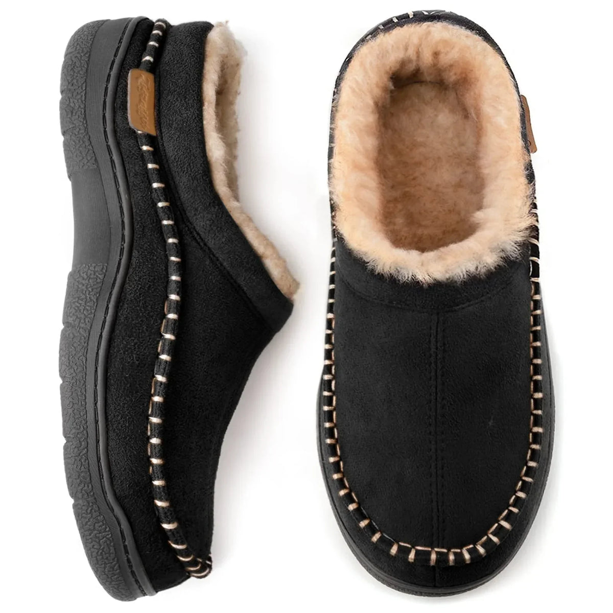 Graham Men's Slippers – Warm Lined Non Slip Indoor House Shoes