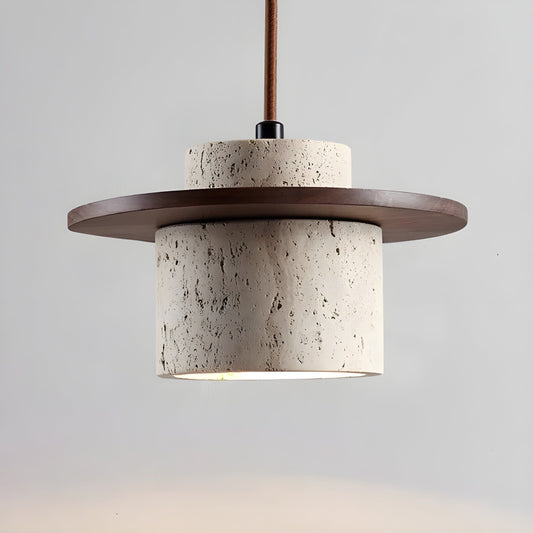 Hikari – Natural Stone Ceiling Lamp (Wabi-Sabi Style)