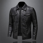 Harrison Men's Leather Jacket – Premium Classic Smart Casual Biker Coat